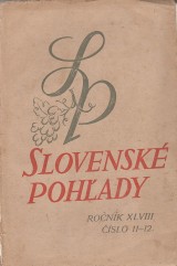 Mráz Andrej zost.: Slovenské pohľady 1932 č. 11.-12. roč. 48.