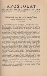 : Apoštolát sv.Cyrila a Metoděje 1.-12.č.roč.XXIII.1932
