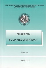 : Folia Geographica 7 roč. XLII.
