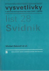 Zakovič Michal: Vysvetlivky k základnej hydrogeologickej mape ČSSR List 28 Svidník