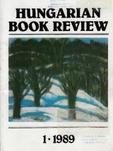 : Hungarian Book Review 1.-4. 1989 vol.XXXI.