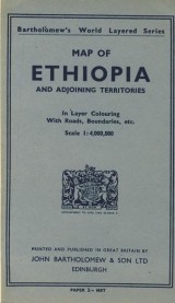 : Map of Ethiopia and Adjoining territories 1: 4 000 000
