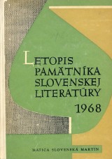 Chovan Juraj zost.: Letopis Pamtnka slovenskej literatry 1968