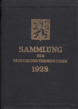 : Sammlung der Gesetze und Verordnungen 1928