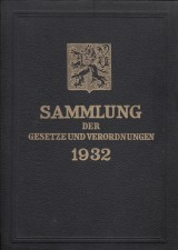 : Sammlung der Gesetze und Verordnungen 1932