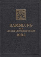 : Sammlung der Gesetze und Verordnungen 1934