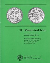 : Heidelberger Mnzhandlung 16/1996 Mnz -Auktion