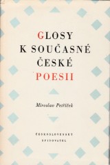 Petek Miroslav: Glosy k souasn esk poesii