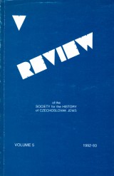 Weiner Lewis ed.: Review of the Society for the History of Czechoslovak Jews 5.1992 - 1993