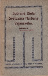 Vajansk Svetozr Hurban: Sobran diela Svetozra Hurbana Vajanskho II.
