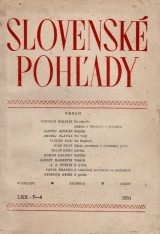 Matuška Alexander red.: Slovenské pohľady 1954 č. 7.-8. roč. 70.