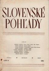 Matuška Alexander red.: Slovenské pohľady 1954 č. 9. roč. 70.