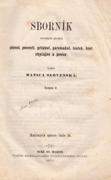 : Sbornk slovenskch nrodnch piesn, povest, prslov II.