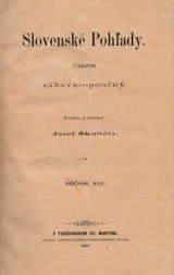 kultty Jozef red.: Slovensk pohady 1897 . 1.-12. ro. XVII.