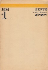 Stacho Jn red.: Revue svetovej literatry 1971 . 1. ro. 7.