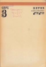 Stacho Jn red.: Revue svetovej literatry 1971 . 3. ro. 7.
