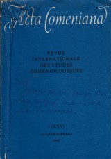 Poliensk Josef a kol. red.: Acta Comeniana I. Revue internationale des etudes comeniologiques