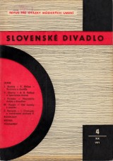 Mrlian Rudolf red.: Slovensk divadlo 1971 .4.