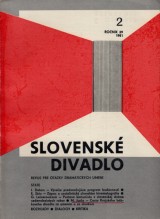 Dekan Jn red.: Slovensk divadlo 1981 .2.