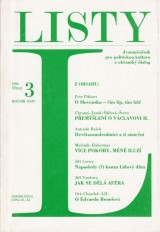 Pelikn Ji a kol. red.: Listy 1994 .3. ro. XXIV.