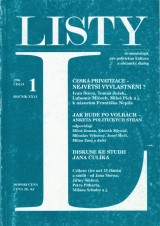 Pelikn Ji a kol. red.: Listy 1996 .1. ro. XXVI.