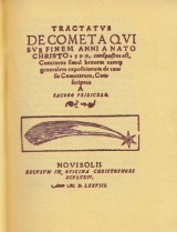 Pribicer Jakub: Tractatus de cometa
