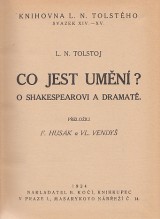 Tolstoj Lev Nikolajevi: Co jest umn? O Shakespearovi a dramat