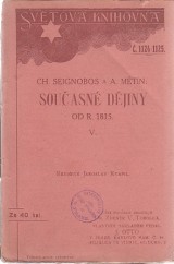 Seignobos Ch.,Mtin A.: Souasn djiny od r. 1815 V.