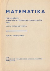Kraemer Emil a kol.: Matematika pre 2.ro.SV vetva prrodovedn