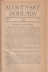 Krmry tefan zost.: Slovensk pohady 1922 . 1.-12. ro. XXXVIII.