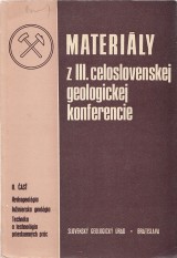Leko Bartolomej zost.: Materily z III. celoslovenskej geologickej konferencie II. as