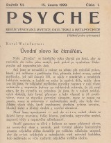 : Psyche 1929 ro. VI.