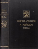 : Sbrka zkon a nazen sttu eskoslovenskho 1934