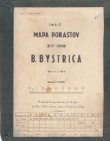 : Mapa porastov Lesný závod Banská Bystrica k 1.1.1959, 1:15 000