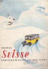 : Postes Svisse services D´Autocars Des Alpes Hiver 1935/36