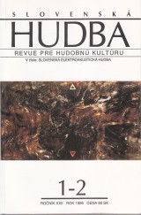 : Slovenská hudba 1996 roč. XXII. Revue pre hudobnú kultúru