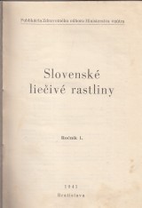 Humburský Hugo a kol.: Slovenské liečivé rastliny I.roč. 1941 1.-12.č.