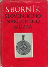 Matula Vladimr zost.: Sbornk Slovenskho nrodnho mzea ro. LVI. 1962. Etnografia 3.