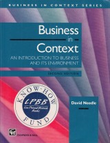 Needle David: Business in context. An introduction to business and its environment