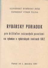 : Rybrsky poriadok pre driteov zvzovch povolen na rybolov v rybrskych revroch SRZ