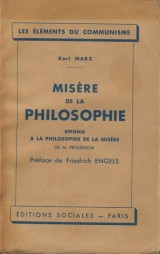 Marx Karl: Misre de la philosophie