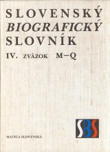 : Slovensk biografick slovnk IV. M-Q