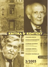 : Kritika a kontext 2/2003